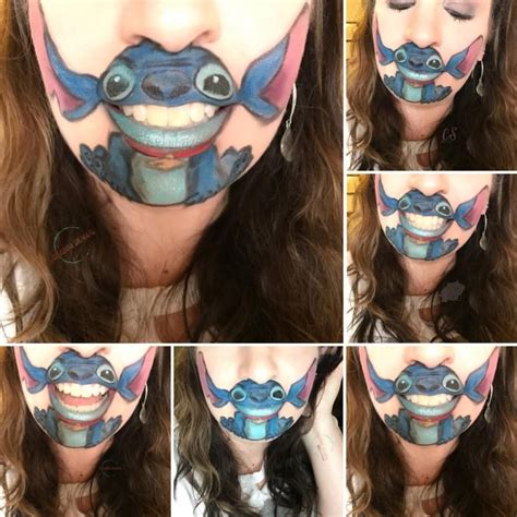 halloween makeup stitch cut.